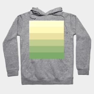 Stripes - Gradient - Dark to Light green and yellow Hoodie